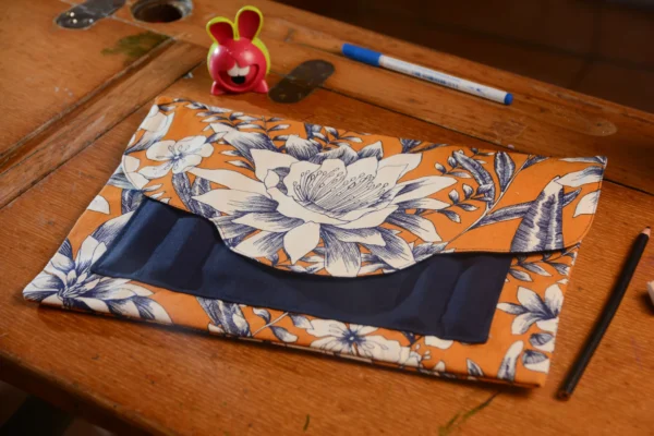Pochette ardoise jardin moutarde