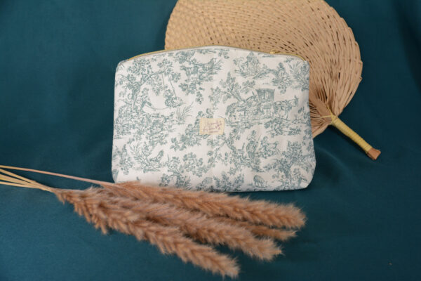 Trousse de toilette Toile de Jouy